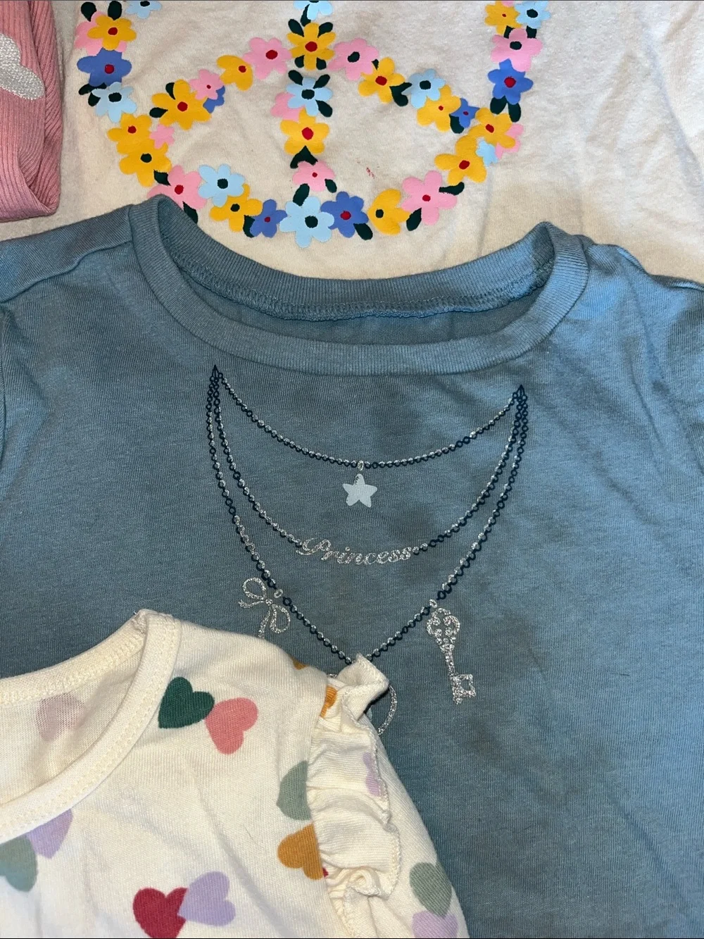 Girls set of 6 tops bundle- size 6-7